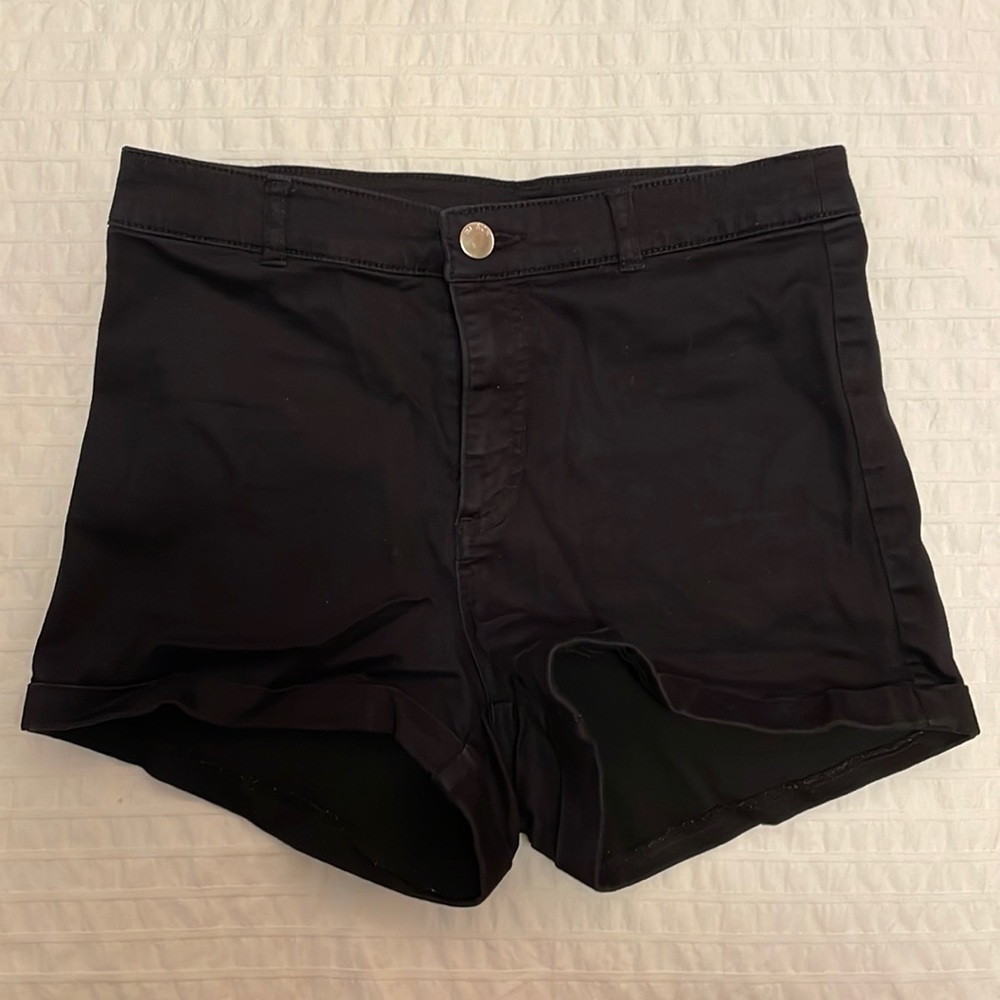 High Waisted Black Shorts